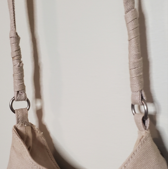 Super Cute Canvas Beaded Fringe Purse Crossbody Bag American Eagle - Picture 5 of 10